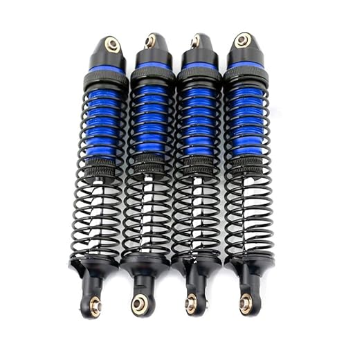 4Pcs 108Mm Metall Stoßdämpfer for Axial SCX10 Capra Wraith Traxxas TRX4 Redcat Gen8 YK4082 1/10 RC Crawler Auto Teile(Blauw) von RWEQUTES