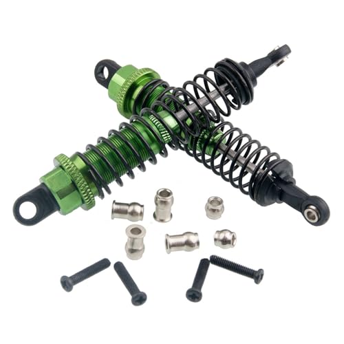 RCAWD Einstellbare 80mm Legierung Aluminium Stoßdämpfer Dämpfer for Rc Auto 1/16 Traxxas Buggy Truck Hpi Hsp Losi Axial Tamiya Redcat(Green) von RWEQUTES