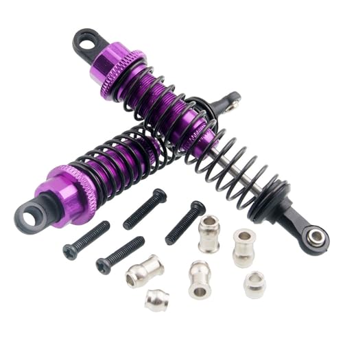 RCAWD Einstellbare 80mm Legierung Aluminium Stoßdämpfer Dämpfer for Rc Auto 1/16 Traxxas Buggy Truck Hpi Hsp Losi Axial Tamiya Redcat(Purple) von RWEQUTES