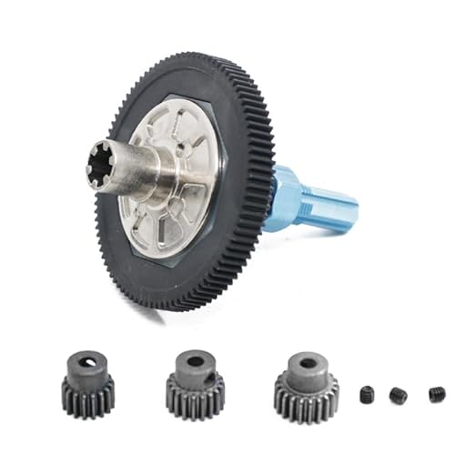 RWEQUTES 1 Set 91T Spur Gear Slipper Clutch 21T 19T 17T Gear Set for Arrma 1/10 Senton Granite Big Rock Vorteks Typhon 4X4 Kits Rot(Blauw) von RWEQUTES