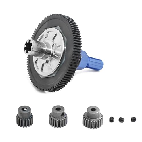 RWEQUTES 1 Set 91T Spur Gear Slipper Clutch 21T 19T 17T Gear Set for Arrma 1/10 Senton Granite Big Rock Vorteks Typhon 4X4 Kits Rot(Navy Blue) von RWEQUTES