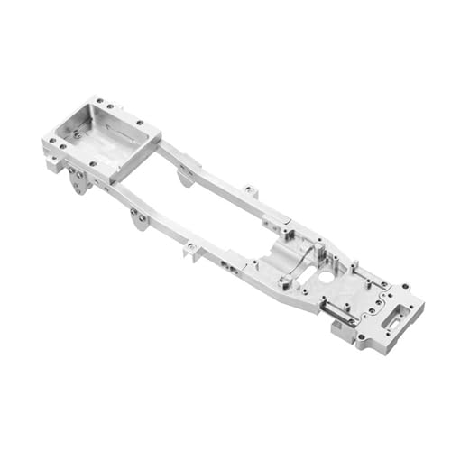 RWEQUTES 1 Stück D12 CNC-Metallgehäuse-Chassis-Rahmenträger for WPL D12 1/10 RC Drift Car DIY Upgrade-Teile Zubehör(White) von RWEQUTES