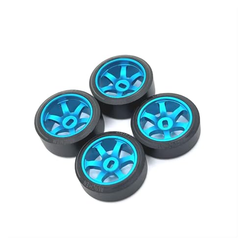 RWEQUTES 25mm Drifträder for WLtoys 1/28 k969 k979 k989 k999 P929 P939 284131 iw04m iw02 rm02 rm03 dgawd Mini-Q KYOSHO RC Autoteile(Blauw) von RWEQUTES