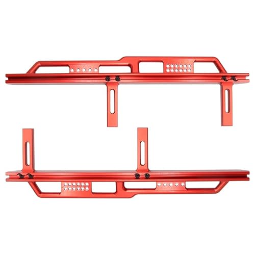 RWEQUTES 2X Seitenpedal for Axial SCX6 Jeep Jlu Wrang Ler 4Wd-Axi05000T1 1:6 RC Fahrzeuge Karosserieteile(Rood) von RWEQUTES