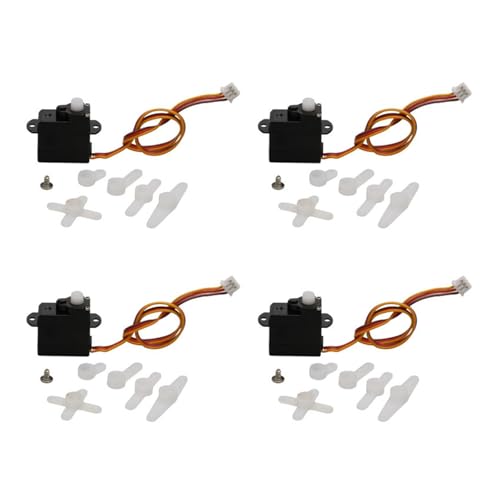 RWEQUTES 4PCS 2g Digital Nano Servo DIY Mini Fixed Wing Lenkgetriebe 90 Grad JST 1,0mm 1,25mm Dupont for RC Flugzeug Drone DIY Teile(JST-1.25mm 5V) von RWEQUTES