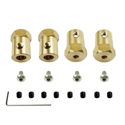 RWEQUTES 4PCS 5mm Bis 12mm Radnabe Verlängerung Hex Adapter for TWPL B14 B16 C14 D12 RC Crawler Auto Austauschbare Teile von RWEQUTES