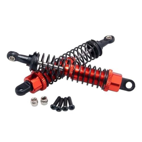 RWEQUTES 5 Farben RC 959-32 Alum Hinterradstoßdämpfer 2P for WLtoys L959 Off-Road Buggy(Rood) von RWEQUTES