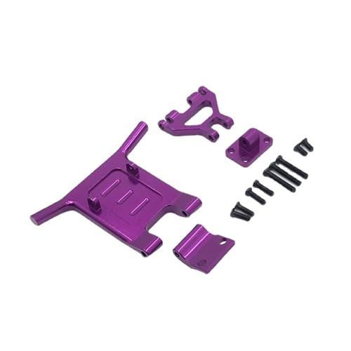 RWEQUTES Geeignet for WLtoys 144001 144002 124016 124017 124018 124019 RC-Car Universal-Metall-Upgrade, Modifikation der Frontstoßstange(Purple) von RWEQUTES