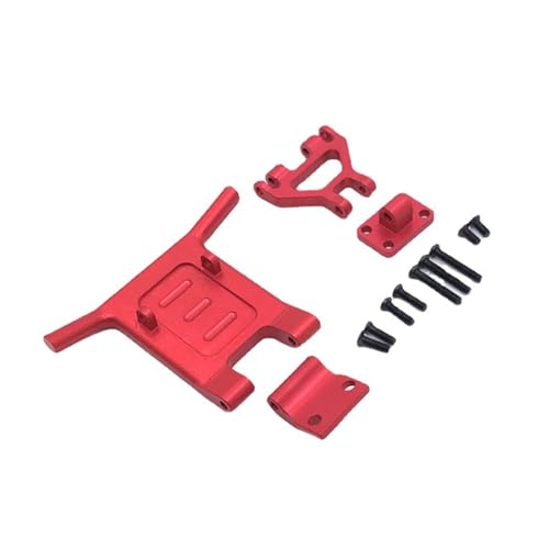 RWEQUTES Geeignet for WLtoys 144001 144002 124016 124017 124018 124019 RC-Car Universal-Metall-Upgrade, Modifikation der Frontstoßstange(Rood) von RWEQUTES