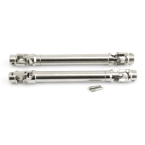 RWEQUTES Metall-Antriebswelle for Vorder- und Hinterachse, CVD-Antriebswelle for 1/10 FMS Mashigan RocHobby Atlas RC-Car-Upgrade-Teile(2pcs Drive Shaft) von RWEQUTES