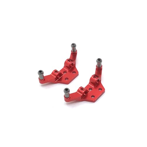 RWEQUTES Metall Stoßdämpfer Lenkung Tasse CVD Schaukel Arm Upgrade Anzug for Wltoys P929 P939 K979 K989 K999 K969 1/28 RC Auto Sare Teile(Rood) von RWEQUTES