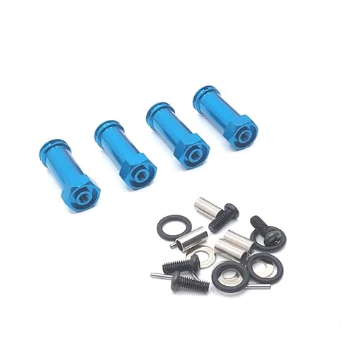 RWEQUTES Metall-Upgrade 12 mm breiterer Radadapter for WLtoys 1/10 104001 104002 RC-Autoteile(Sky Blue) von RWEQUTES