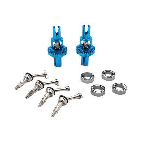 RWEQUTES Metall Upgrade Ball Differential Erweiterte Antriebswelle for WLtoys 1/28 284131 K969 K979 K989 K999 P929 P939 RC Auto Teile(Sky Blue) von RWEQUTES