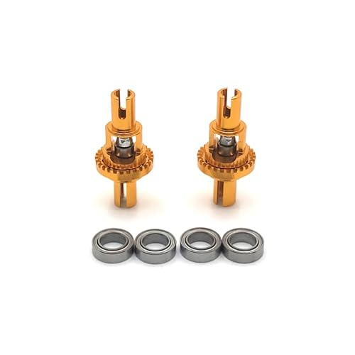 RWEQUTES Metall Upgrade Differential for WLtoys 1/28 284131 K969 K979 K989 K999 P929 P939 Mini-Q Mini-Z RC Auto Teile(Yellow) von RWEQUTES