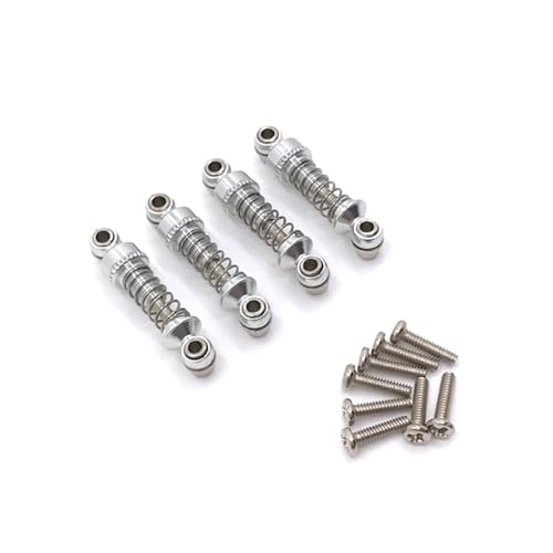 RWEQUTES Metall Upgrade Einstellbare Stoßdämpfer for Wltoys 1/28 284131 k969 K979 K989 K999 p929 p939 RC Auto Ersatzteile(White) von RWEQUTES