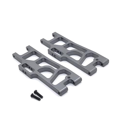 RWEQUTES Metall Upgrade Refit Hinterradschwinge for WLtoys 104009 12401 12402 12404 12403 12409 RC Autoteile(Dark Grey) von RWEQUTES