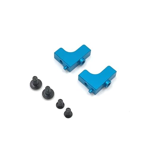 RWEQUTES Metall-Upgrade-Servohalterung for WLtoys 144010 144002 144001 124016 124017 124018 124019 RC-Autoteile(Sky Blue) von RWEQUTES