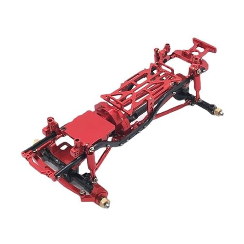 RWEQUTES Metall-Upgrade modifizierter Rahmen for AXIAL 1/24 SCX24 90081 RC-Autoteile(Rood) von RWEQUTES