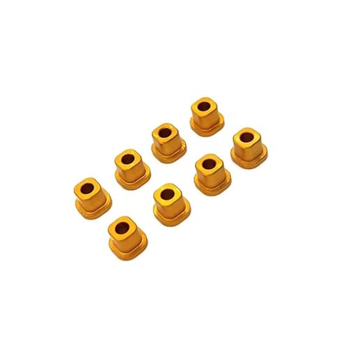 RWEQUTES Metall-Upgrade Vorder- und Hinterschwingen-Achsenkappe for 1/10 104001 104002 104072 RC-Autoteile(Yellow) von RWEQUTES