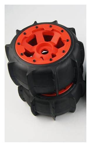 RWEQUTES Sandreifen vorne hinten for HPI Rofun Baja 5T 5SC Rovan SS KM Buggy 1/5(Rear Orange) von RWEQUTES