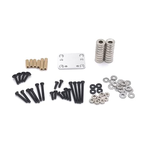 RWEQUTES Upgrade Gehäuse Modifikation Anpassung for WLtoys 284131 K969 K979 K989 K999 P929 P939 RC01 Mini-Q Mini-Z KYOSHO RC Auto Teile(Silver) von RWEQUTES