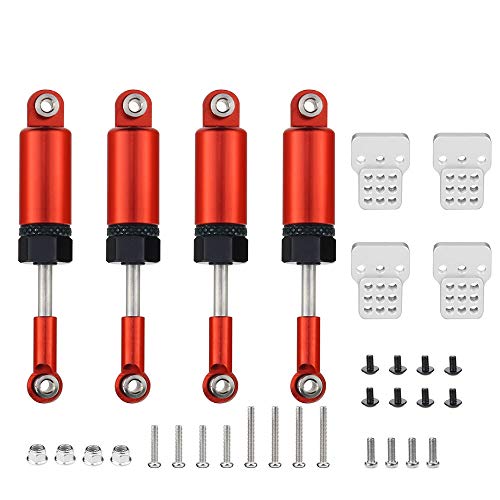 RWEQUTES Upgrade-Teile-Set Stoßdämpfer for 1/16 RC CAR WPL Truck C14 C24(Rood) von RWEQUTES