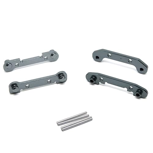 RWEQUTES Verbesserter metallverstärkter Kipphebel-Ersatzsatz for Wltoys 124017 124019 124016 124018 144001 144002 RC-Autoteile(Grey) von RWEQUTES