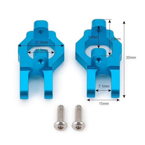 RWEQUTES for 1/12 FY-01/02/03/04/05 WLtoys 12428 12423 RC Auto Metall Upgrade Teile Front C-Hub(Blauw) von RWEQUTES