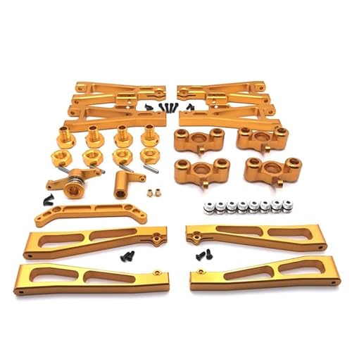 RWEQUTES for JLB 1/10 J3 RC Autoteile Metall-Upgrade- und Modifikationsteile-Kit-Zusammenfassung(Gold) von RWEQUTES