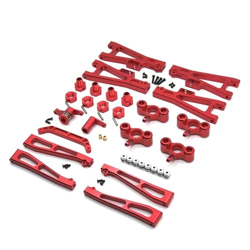 RWEQUTES for JLB Golden Leopard 1/10 J3 RC Auto Metall Upgrade Kit einschließlich Auto Zubehör Nummern: EA1001 EA1002 EA1003 EA1009 EA1015(Rood) von RWEQUTES