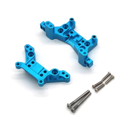 RWEQUTES for MJX 16207 16208 16209 16210 H16 Rc Auto Teile Vorne Und Hinten Metall Shock Mount(Blauw) von RWEQUTES