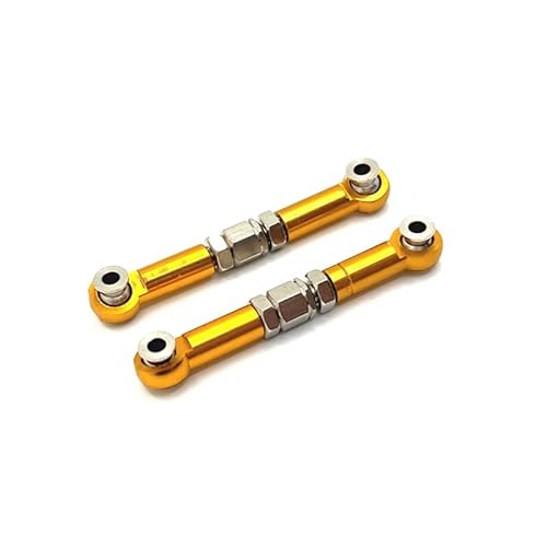 RWEQUTES for MJX 16207 16208 16209 16210 H6 RC Auto Metall Upgrade Spurstange(Gold) von RWEQUTES