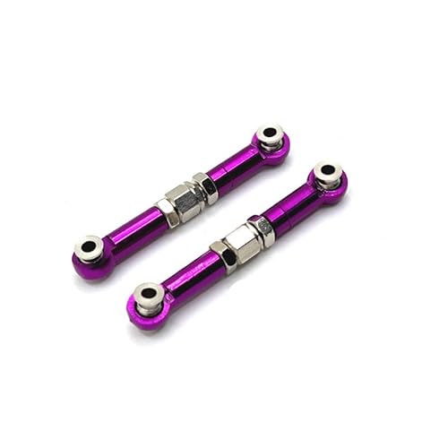 RWEQUTES for MJX 16207 16208 16209 16210 H6 RC Auto Metall Upgrade Spurstange(Purple) von RWEQUTES