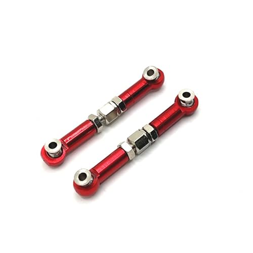 RWEQUTES for MJX 16207 16208 16209 16210 H6 RC Auto Metall Upgrade Spurstange(Rood) von RWEQUTES