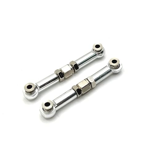 RWEQUTES for MJX 16207 16208 16209 16210 H6 RC Auto Metall Upgrade Spurstange(Silver) von RWEQUTES