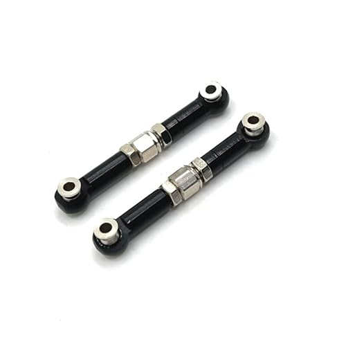 RWEQUTES for MJX 16207 16208 16209 16210 H6 RC Auto Metall Upgrade Spurstange(Zwart) von RWEQUTES