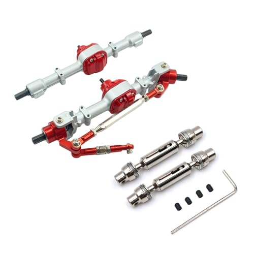 RWEQUTES for MN D90 D91 D96 D99S MN-90 MN99S Metall Vorder- und Hinterachse Mit Antriebswelle 1/12 rc Auto Upgrades Teile Zubehör(White) von RWEQUTES