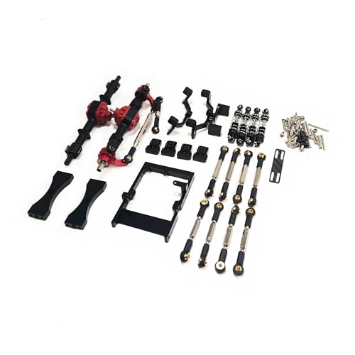 RWEQUTES for MN99S MN98 MN D90 RC Auto Metall Upgrade Teile Set Vorder- und Hinterachsstoßdämpfer Zubehörteile(Black Set) von RWEQUTES