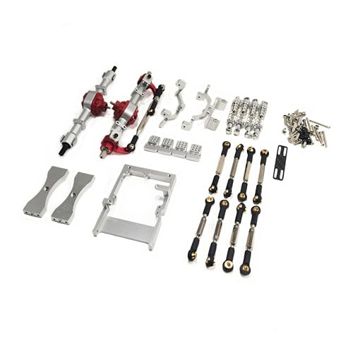 RWEQUTES for MN99S MN98 MN D90 RC Auto Metall Upgrade Teile Set Vorder- und Hinterachsstoßdämpfer Zubehörteile(Silver Set) von RWEQUTES