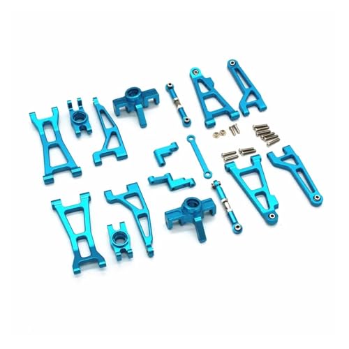 RWEQUTES for Mjx Hyper Go Ersatzteile 16207 16208 16209 16210 H16H Geändert Rc Drift Auto Fernbedienung Autos Metall Upgrade zubehör(Blauw) von RWEQUTES