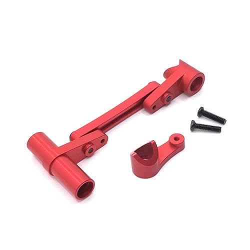 RWEQUTES for WLtoys 104009 12401 12402 12403 12404 12409 RC Auto, Metallumbauteile, Upgrade-Lenkungskomponenten, 5 Farben(Rood) von RWEQUTES