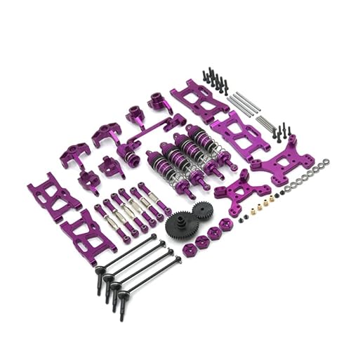 RWEQUTES for WLtoys 144001 124016 124017 124018 124019 Upgrade Metallbeschläge WLtoys Metallbeschläge(Purple) von RWEQUTES