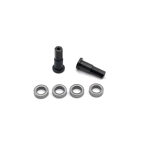 RWEQUTES for WPL 1/10 D12 RC Auto Metall Upgrade Zubehör Vordere Lenkung Tasse Achse Tasse Lager(Zwart) von RWEQUTES