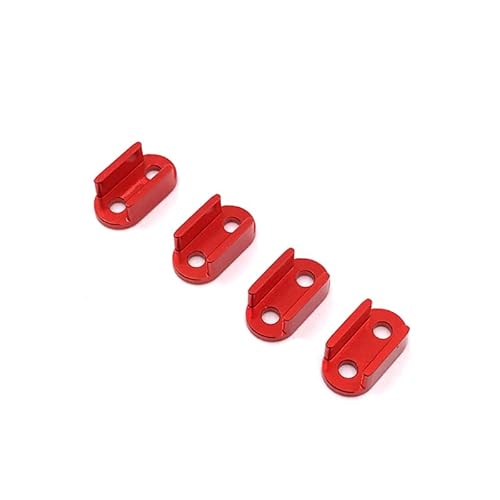 RWEQUTES for WPL 1:16 RC Auto B14 B16 B24 B36 RC Auto Metall Upgrade Feder Platte Halterung(Rood) von RWEQUTES