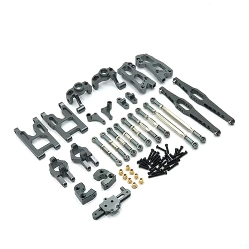 RWEQUTES for Wltoys 1/12 12423 12427 12428 Flyover RC Autozubehör Metall-Upgrade-Set mit 10 Stück(Titanium Color) von RWEQUTES