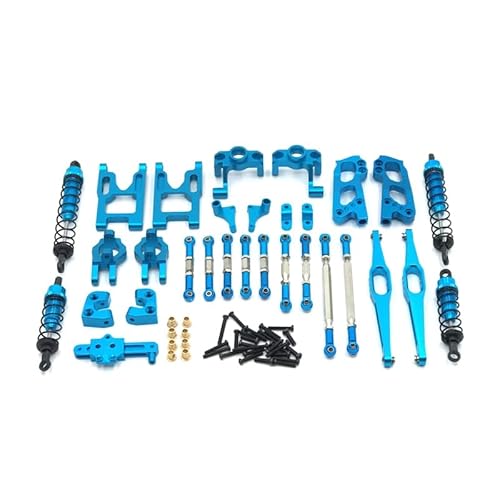 RWEQUTES for Wltoys 1/12 12428 12423 12427 RC Auto Teile FY-03 Modell Verbesserte Metall Teile Schaukel Arm Sitz RC Auto Teile Set(Blauw) von RWEQUTES