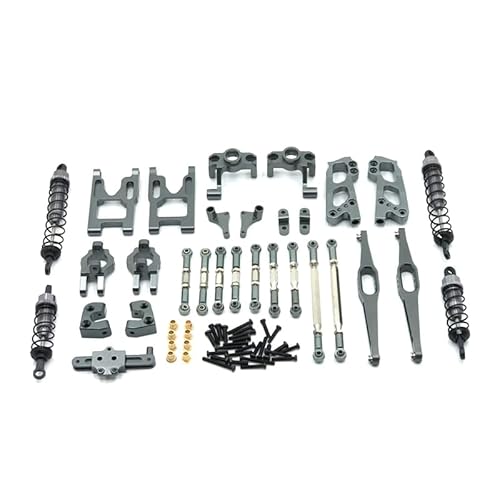 RWEQUTES for Wltoys 1/12 12428 12423 12427 RC Auto Teile FY-03 Modell Verbesserte Metall Teile Schaukel Arm Sitz RC Auto Teile Set(Titanium Color) von RWEQUTES