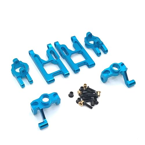 RWEQUTES for Wltoys 12427 12428 12423 Feiyue Fernbedienung Auto Teile Upgrade Lenkung Tasse Schaukel Arm C Block(Blauw) von RWEQUTES