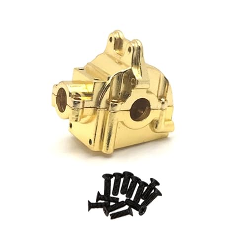 RWEQUTES for Wltoys 144001 Metall Getriebe Shell Differential Gehäuse Getriebe for Wltoys 144001 144002 144010 124016 124019 Upgrades Teile(Golden 1PCS) von RWEQUTES