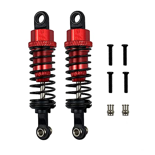 RWEQUTES for Wltoys A959 Metall Stoßdämpfer Dämpfer for Wltoys A959 A959-B A949 A969 A979 K929 1/18 RC Auto Upgrades Teile zubehör(2pcs Red) von RWEQUTES